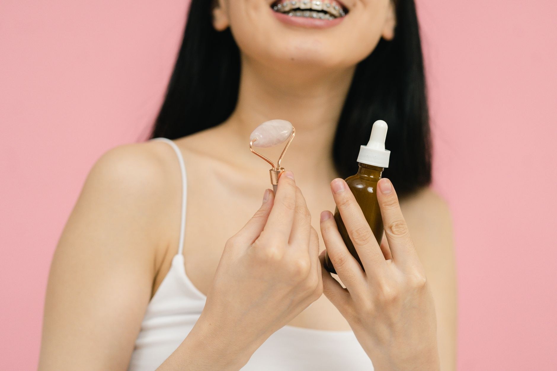 Sample image, glowing skin after facial