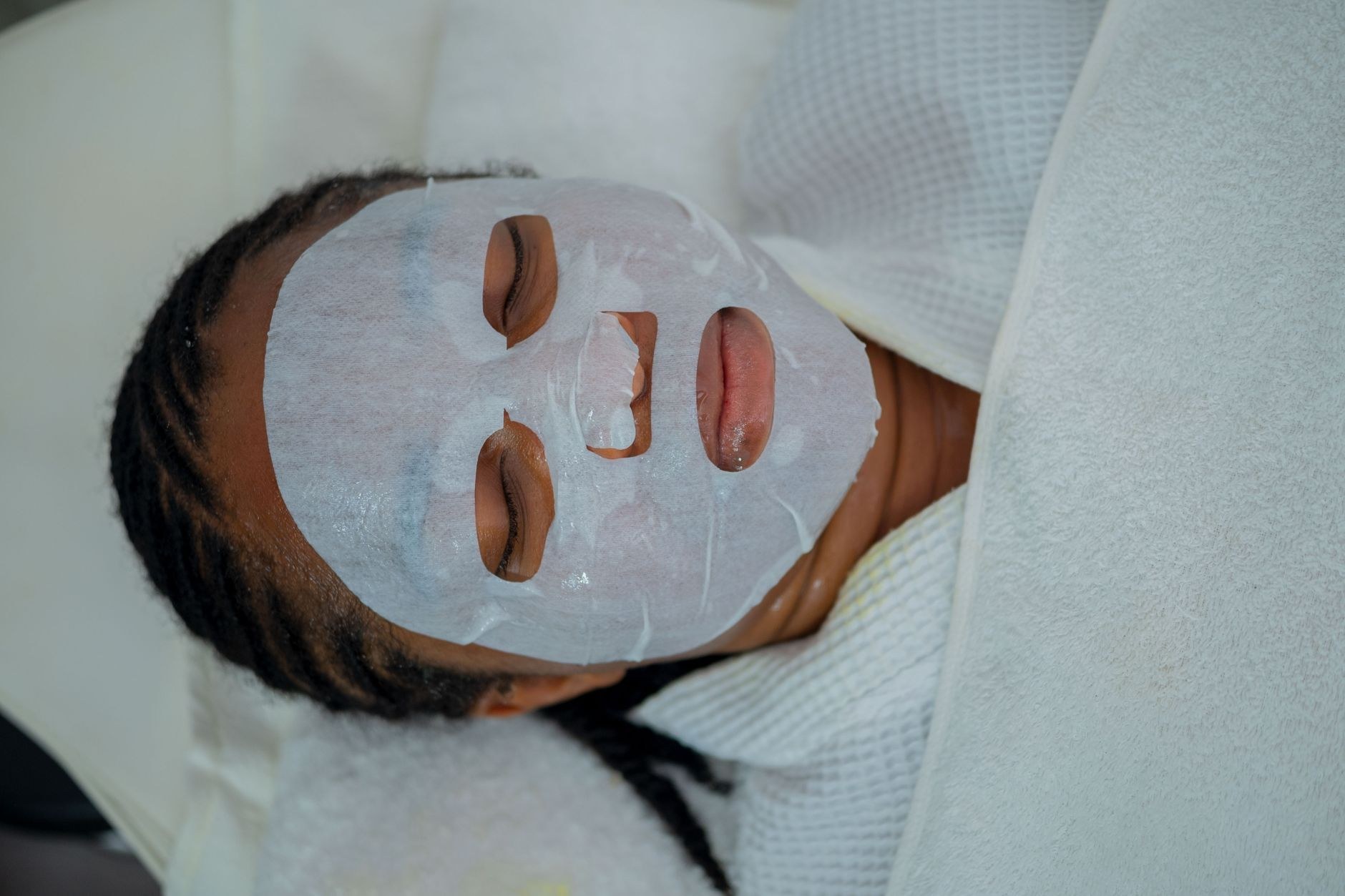 Sample image, hydrating sheet mask facial
